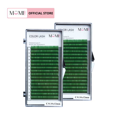 Color Lash Green Colored Eyelash Extensions